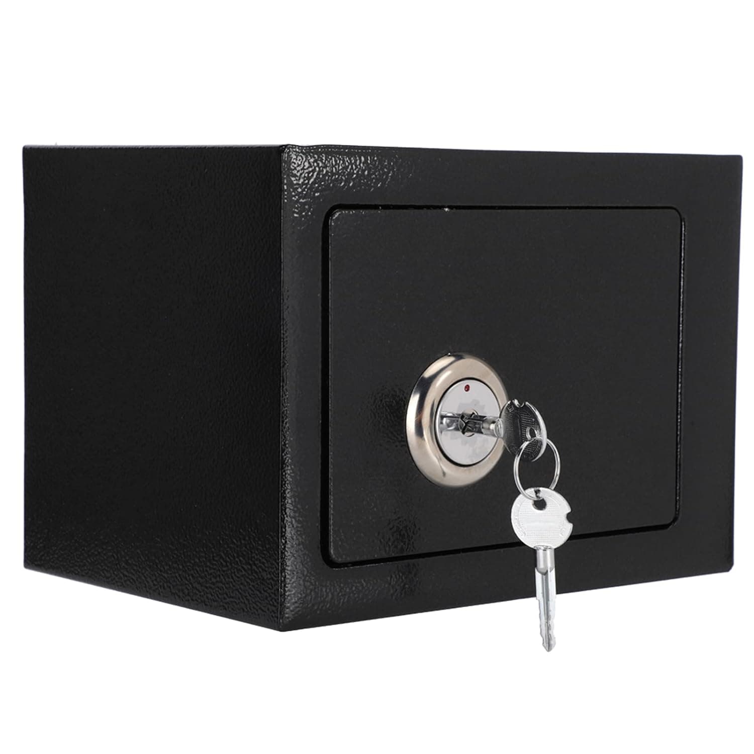 High Security Storage Box 23 X 17 X 17.3 Cm for Home Office Jewelry Documents Cash Storage with Mechanical Key Lock and Mounting Bolts Safe Box Steel Safe Key Operated