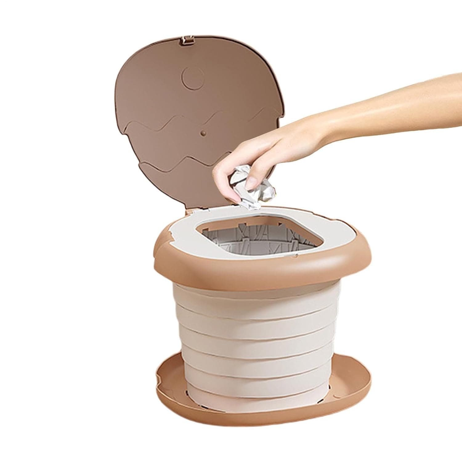 Toilet for Potty Training Anti-Tip Children Urinal Chair Home Trash Can | Foldable Travel Potty Seat for Camping Outdoor Household Bathroom Car Shower Bedroom Floor