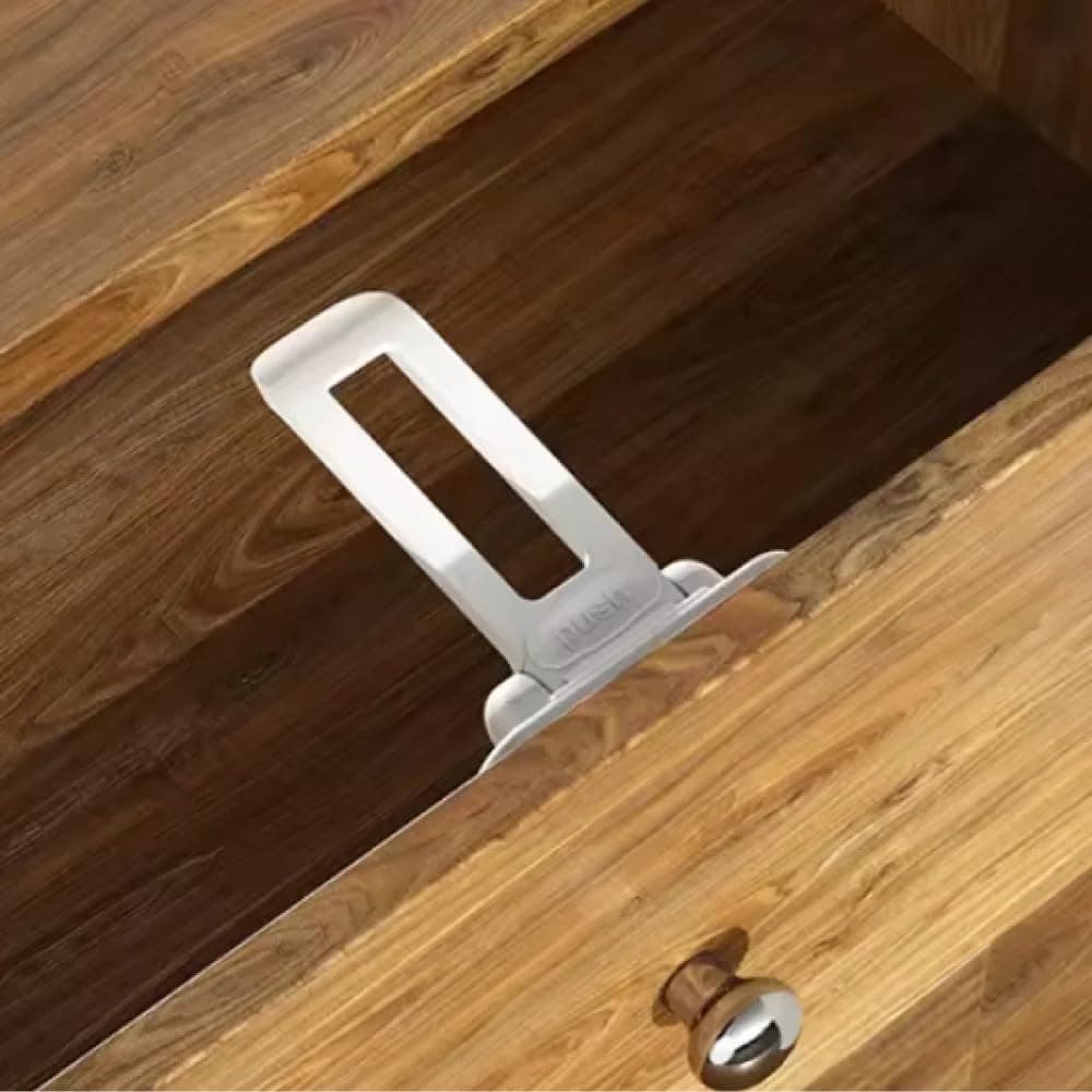 GetSalamah Invisible Drawer Lock Child Safety Concealed Latch | Tool-Free Installation, Hidden Design, Baby Proofing, Drawer & Cabinet Lock, Safe Materials