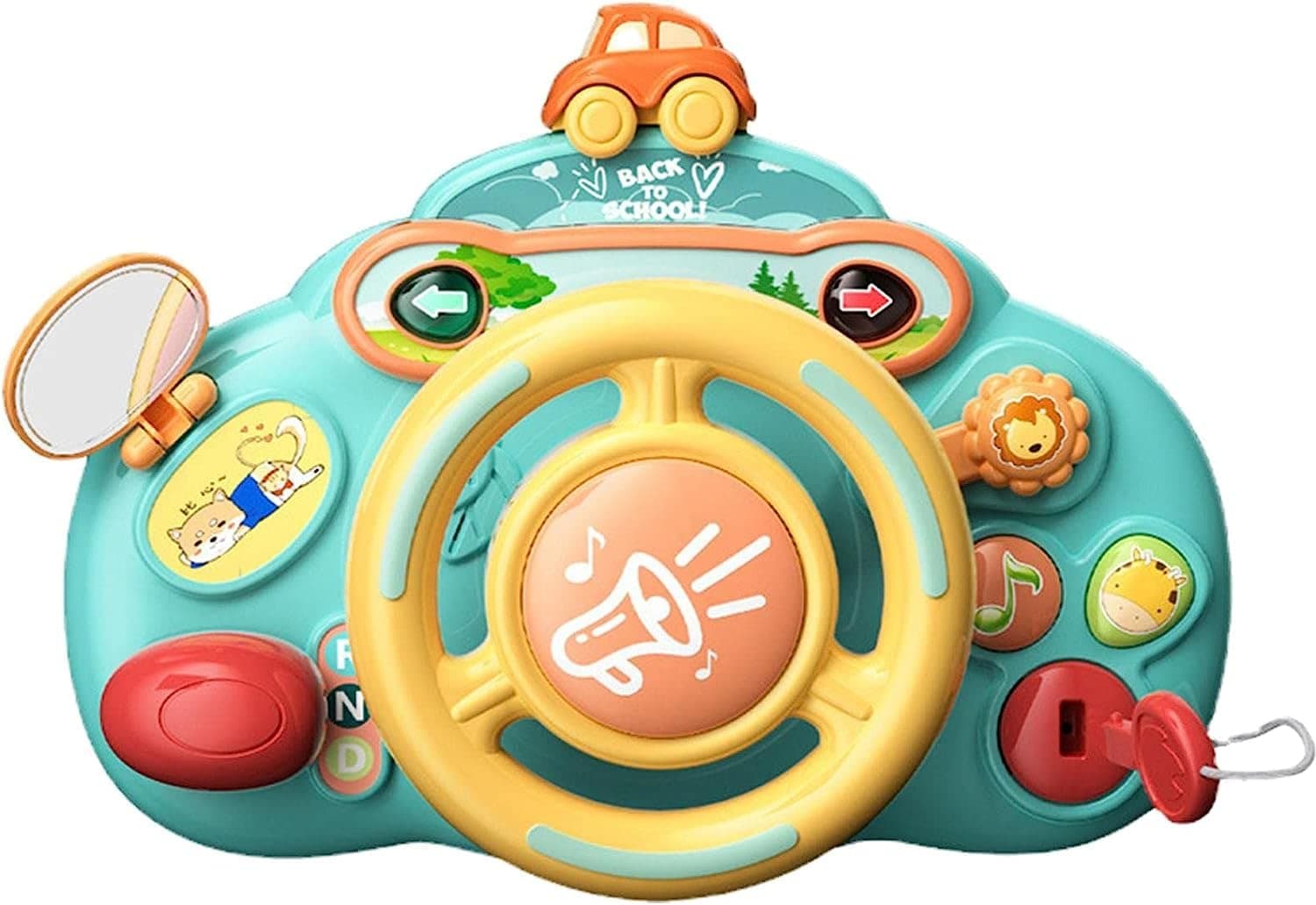 Toddler Steering Wheel Toy,Steering Wheel For Stroller - Interactive And Learning Baby Car Seat Toys For Infant Preschool Kids, Birthday Gift Early Educational For Toddlers