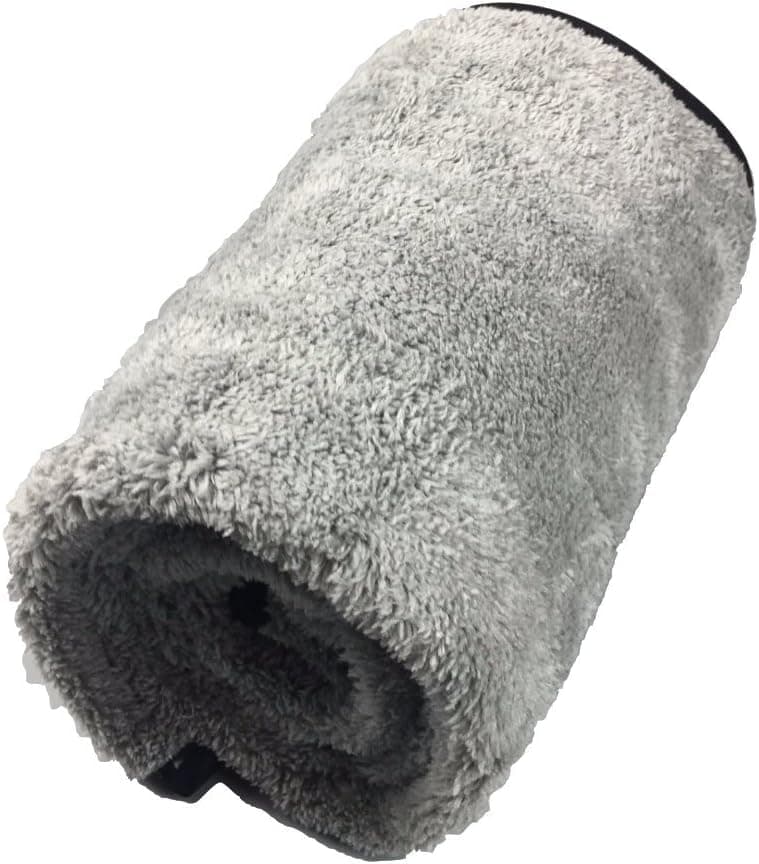 Microfiber Plush Car Drying Towel Cleaning Towels Super Absorbent Auto Detailing Towel (40x60cm, Gray)