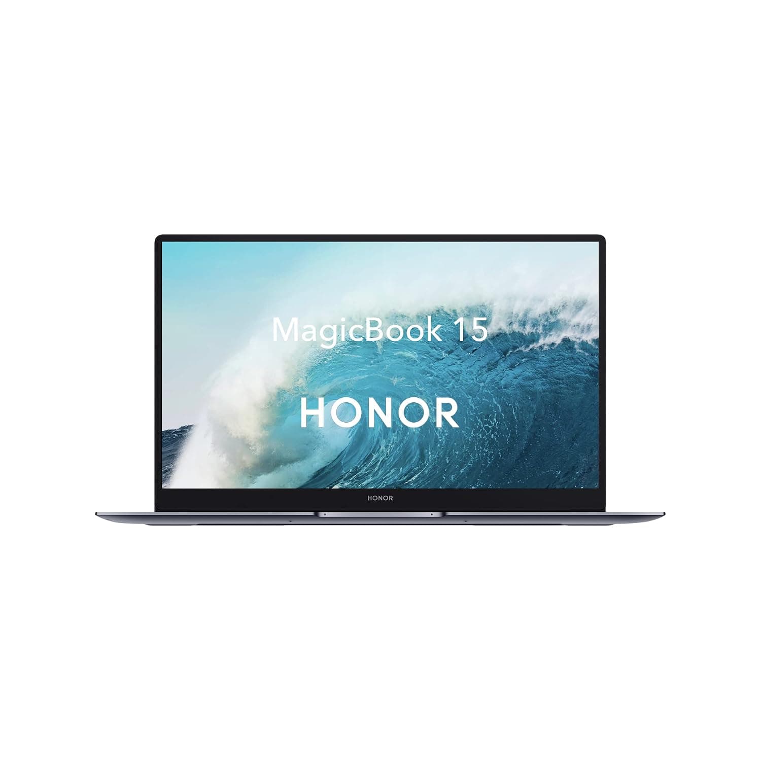 Honor MagicBook 15 Laptop AMD Ryzen 5-5500U, 15.6 Inch with Eye Comfort FullView Display, 8GB RAM 512GB SSD, 1.54kg Slim Aluminum Body, Fingerprint Power Button, Wi-Fi 6, Windows 11 Home - Space Grey