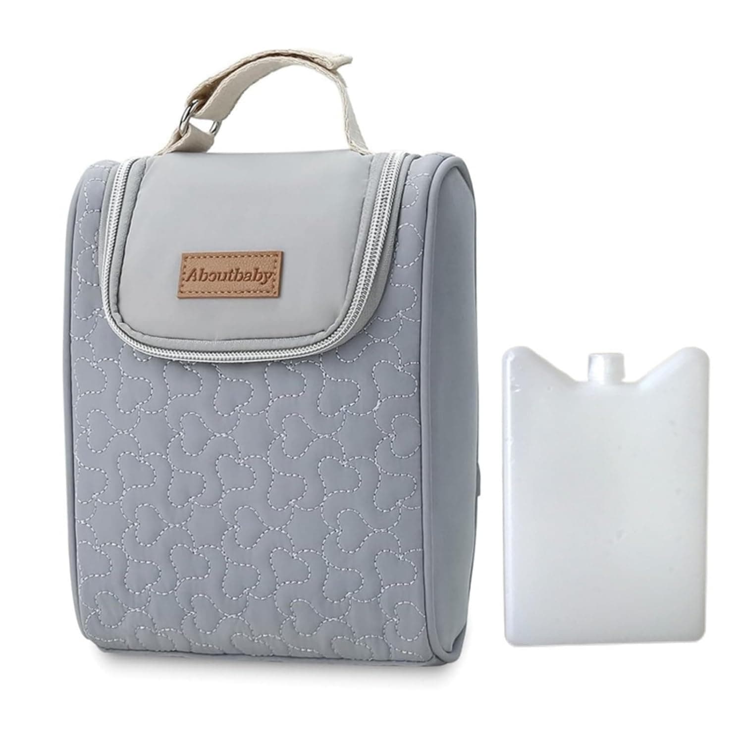 MOTIM Portable Insulated Baby Bottle Bag,Waterproof Thermal Bottle Bag Breastmilk Cooler Bag Travel Milk Bottle Tote Bag Storage Bag for Nursing Daycare Outdoor