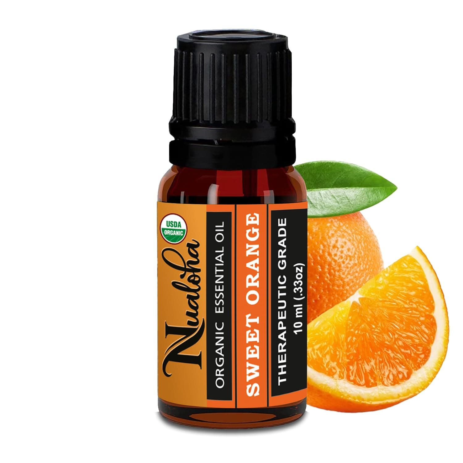 Organic Sweet Orange Essential Oil - Brazilian Pure Natural Therapeutic Grade Oil For Aromatherapy, Diffuser, Soap, Bath Bombs, Candles, Face, Skin Care -10 ML