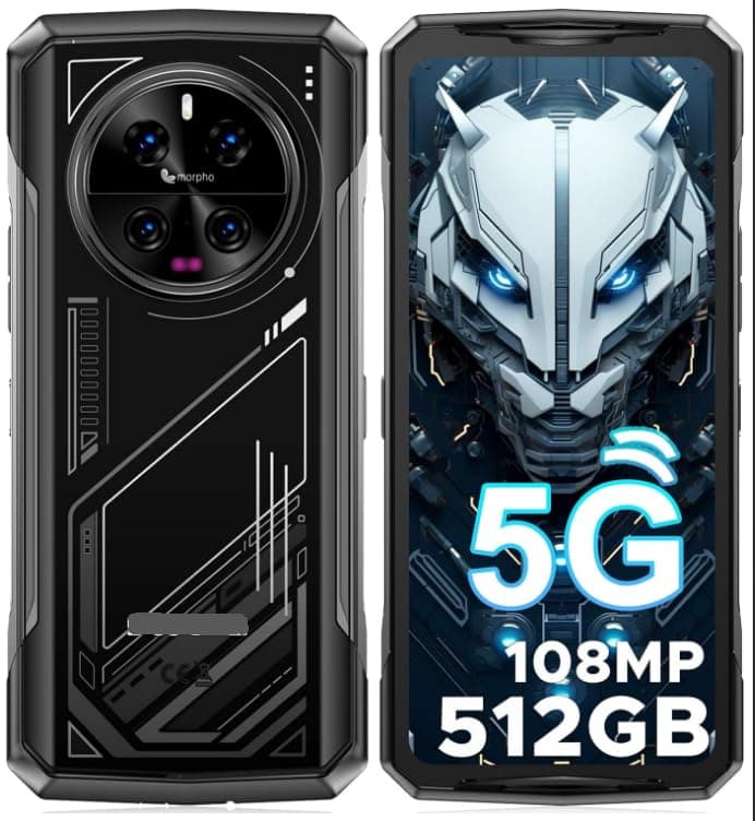 V40 5G Rugged Phone 6.78 Inch FHD120Hz Screen Game Phone 32GBRAM 512GBROM 8680mAh Battery Android 14