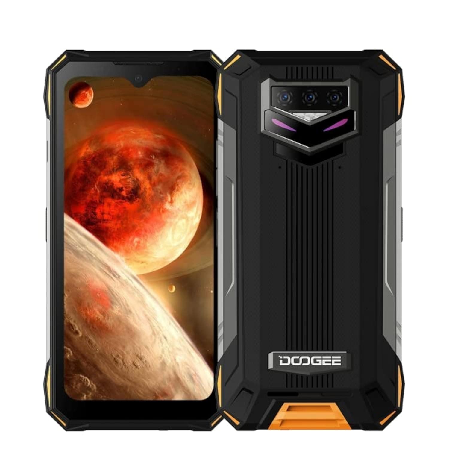 New Model Doogee S89 Pro Rugged Phone, Night Vision Camera, 8GB+256GB, Waterproof Dustproof Shockproof, 12000mAh Battery, Triple Back Cameras, 6.3 inches Android 12, 4G, Global Version (Orange)