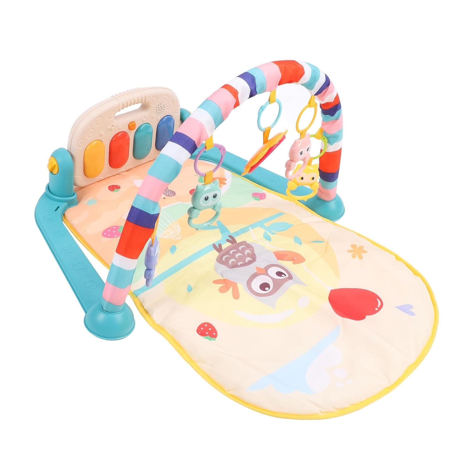 GLOGLOW Baby Gym Play Mat, Toy with Music Lights, Play Piano Gym Mat for Infants and Toddlers Baby, Multifunction Early Educational Nan Toys