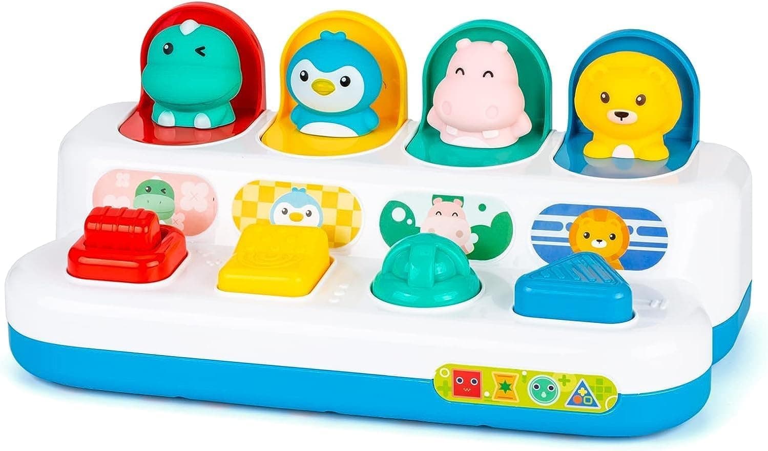 Baybee Baby Pop Up Activity Animal Toys for Kids | Infant Sensory Push Pop Up Learning Toy with Interactive Buttons | Educational Development Toy for Babies & Toddlers 18 Months to 3 Years Boys Girls