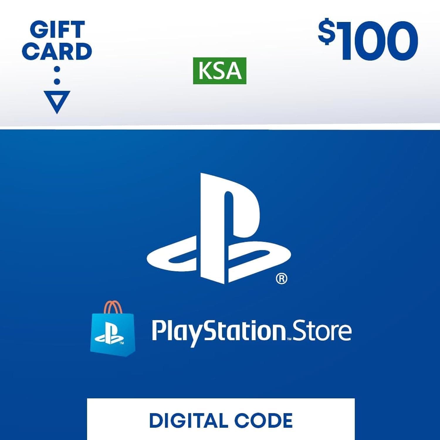 PlayStation Network Top up Card $100 [KSA Account] [Digital Code]