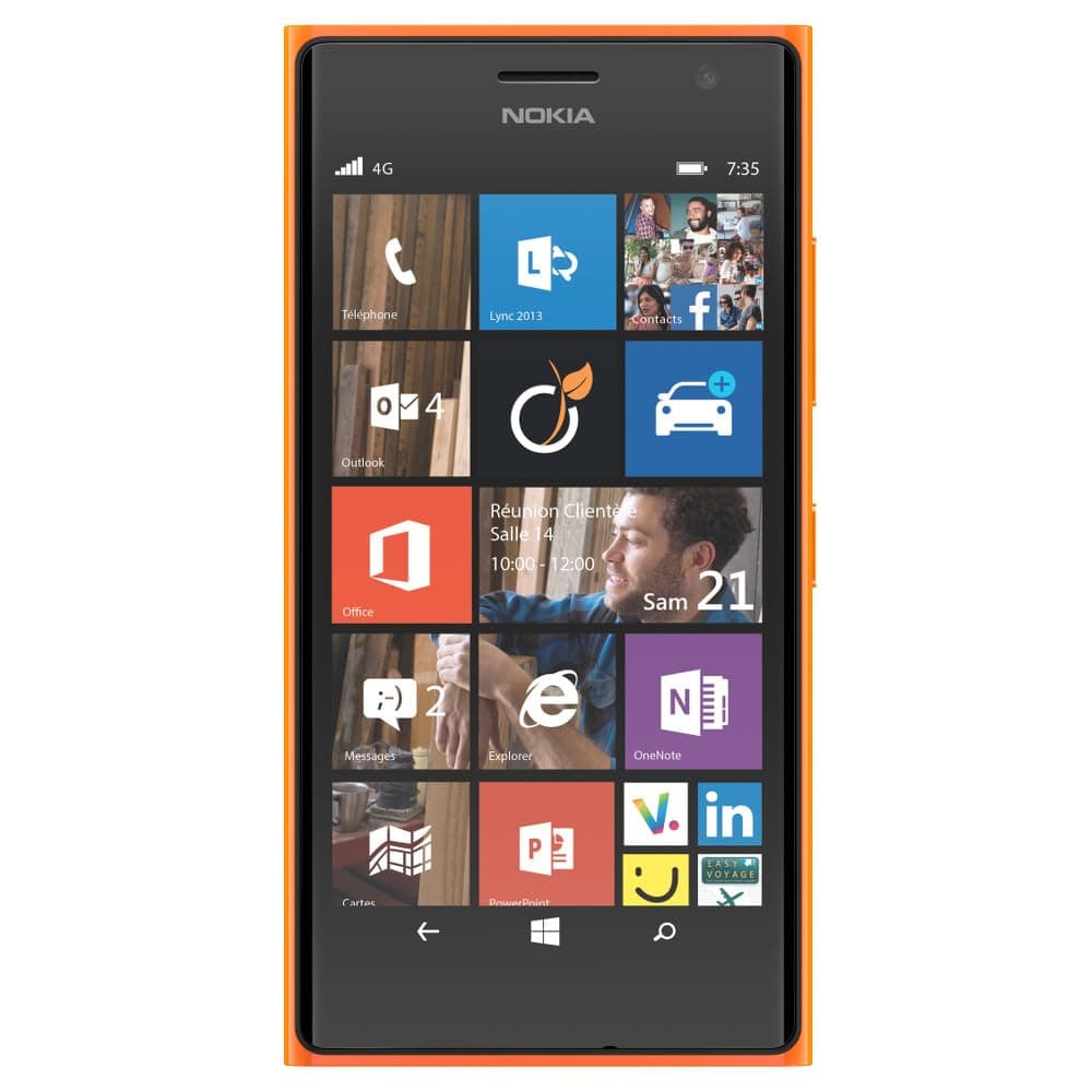 Nokia Lumia 735 Single-SIM 8GB ROM + 1GB RAM (GSM Only | No CDMA) Factory Unlocked 4G/LTE Smartphone (Orange) - International Version