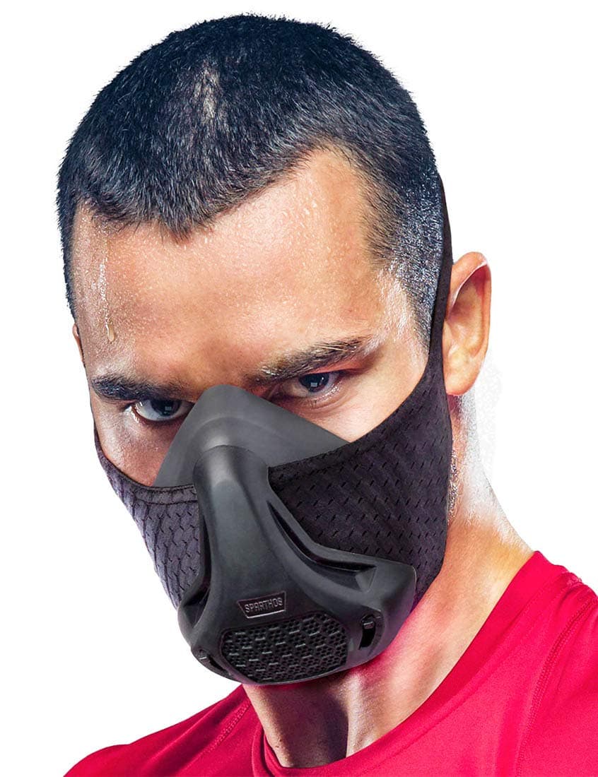 Sparthos Workout Mask - High Altitude Elevation Simulation - for Gym, Cardio, Fitness, Running, Endurance and HIIT Training [16 Breathing Levels]