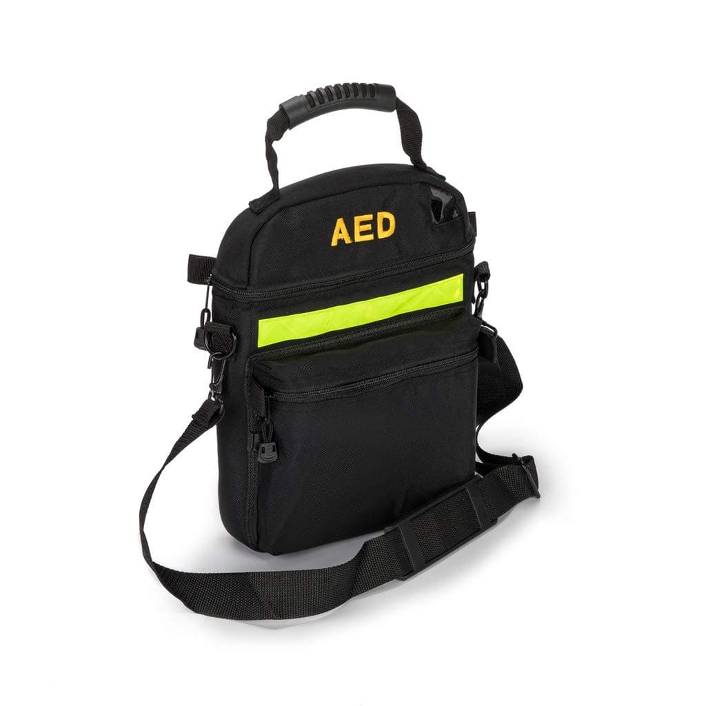 First Aid Bag AED Medical Bag 1st Aid Bag Empty Rescue Defibrillator Bag First Responder Bag for Emergency Critical Healthcare Protection (Bag Only) (Black)