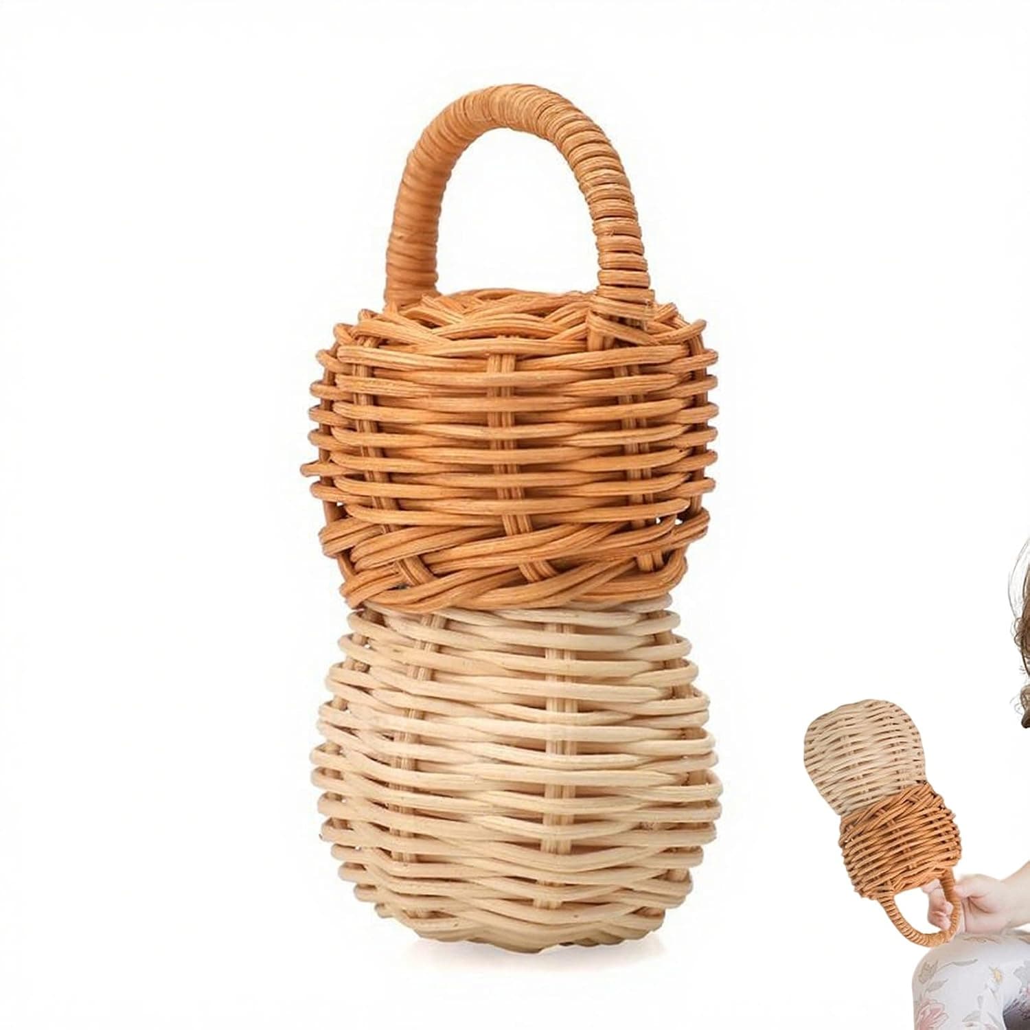 Infant Rattle Toy Safe Natural Sensory Play Game