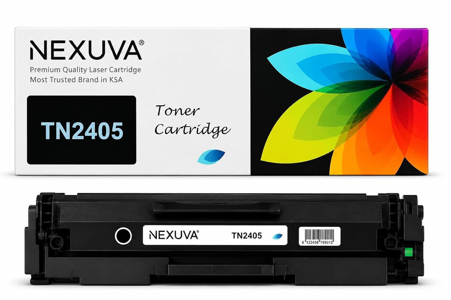 NEXUVA TN2405 toner Cartridge for Brother HL-2335D, L2370DN DCP-L2535D and DCP-L2550DW, AR TN-2405/2455 - Black