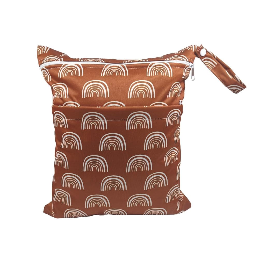 Wetbag Wet Bag, Waterproof Fabric Bags, Wet and Dry Changing Bag, Waterproof Washable Wetbag Organiser Bag with Zip, Nappy Bag for Baby, Toddler, Travel, Gym, 30 x 36 cm