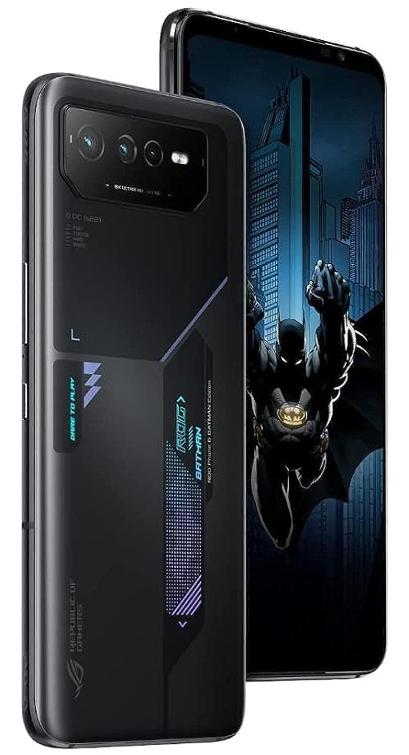 ASUS ROG Phone 6D Batman Edition Dual Sim - 256GB, 12GB RaM, Black - CN Version - Global Rom
