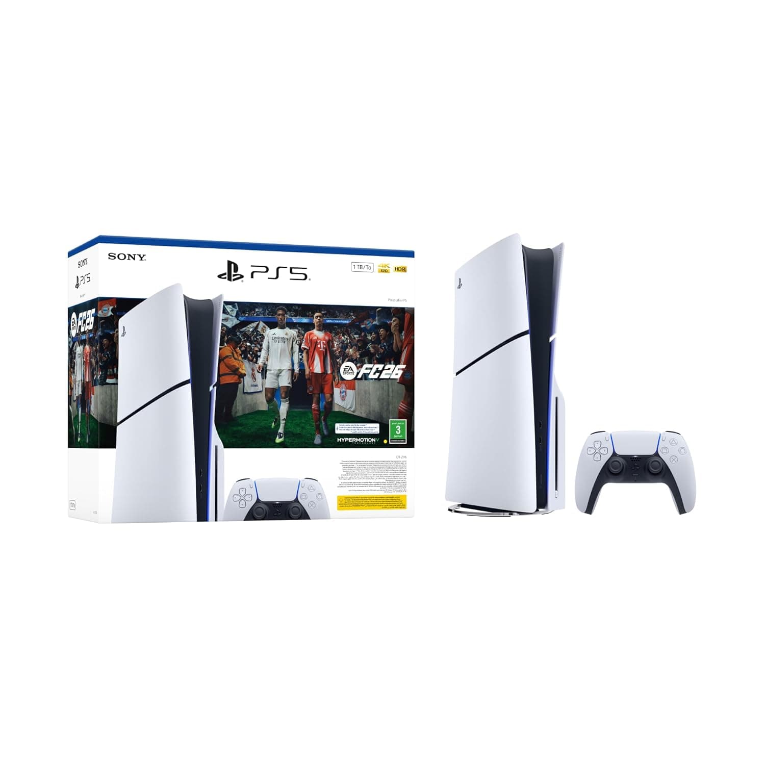 PlayStation 5 Blu-ray Disc Edition Console 1TB - EA SPORTS FC26 Bundle, 2 Year Manufacturer Warranty (KSA Version)