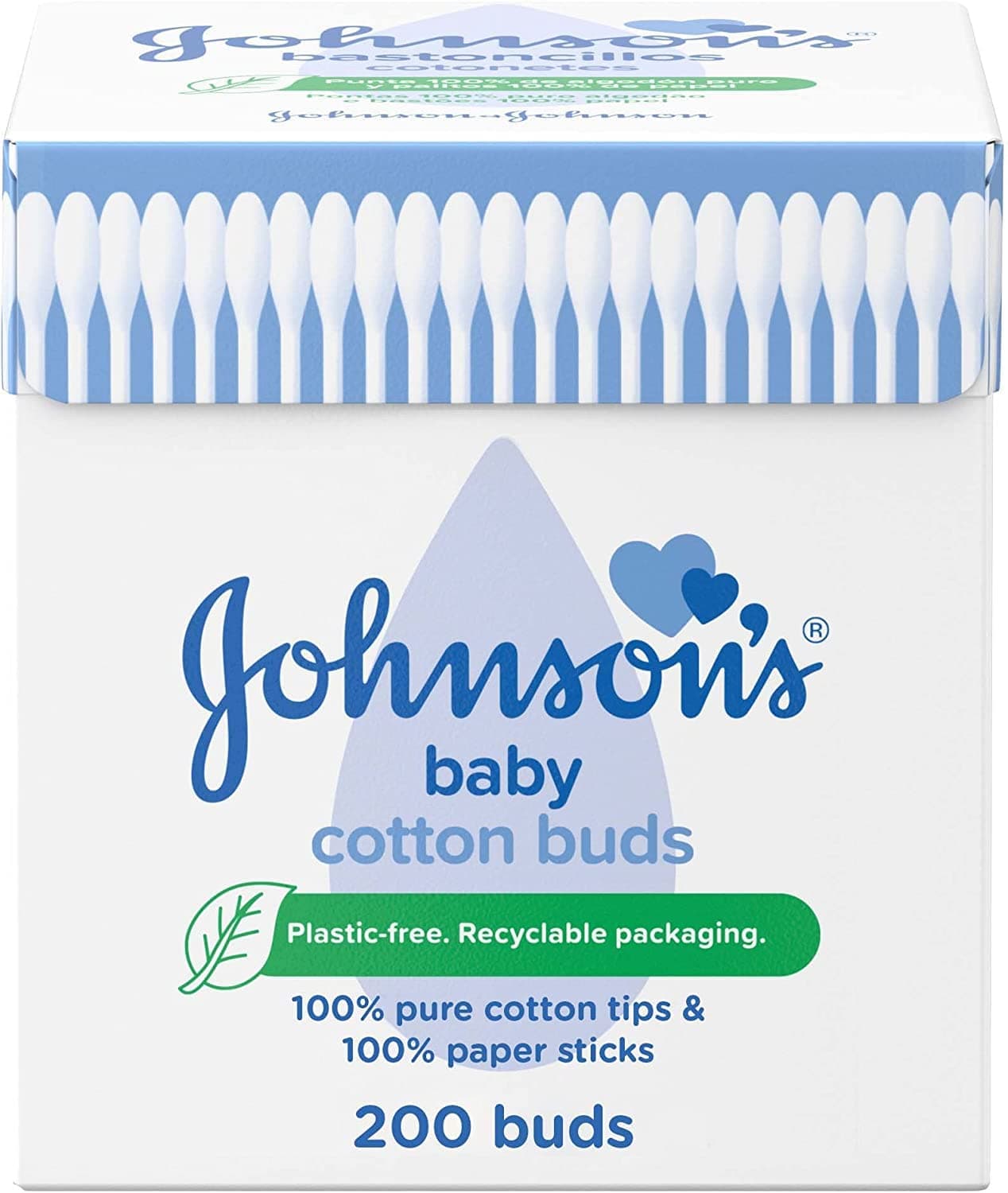 Johnson's Baby Cotton Buds, 200 Pieces