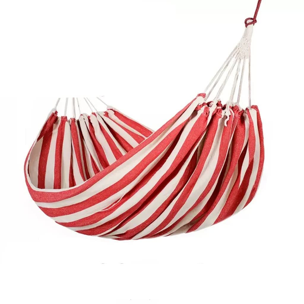 Outdoor Hammock Anti-rollover Travel Camping Portable Hammock Hanging Chair Outdoor Portable Camping Travel Equipment (Color : Red, Size : 200 * 150cm)