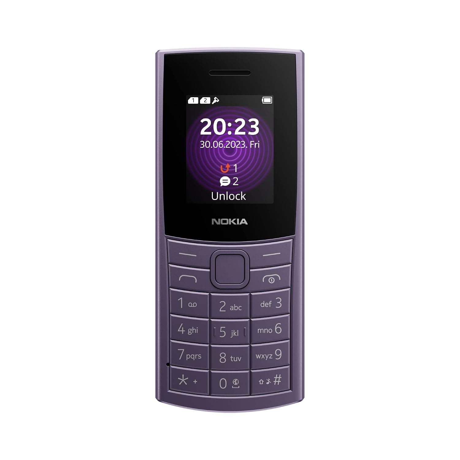 Nokia 110 4G Classic Feature Phone, Dual Sim,2023 Model, 1.7" Screen, Long Battery Life, IPS Display,1450 Mah Battery, Web Browser, Fm Radio,3 In 1 Speaker And Premium Design – Purple