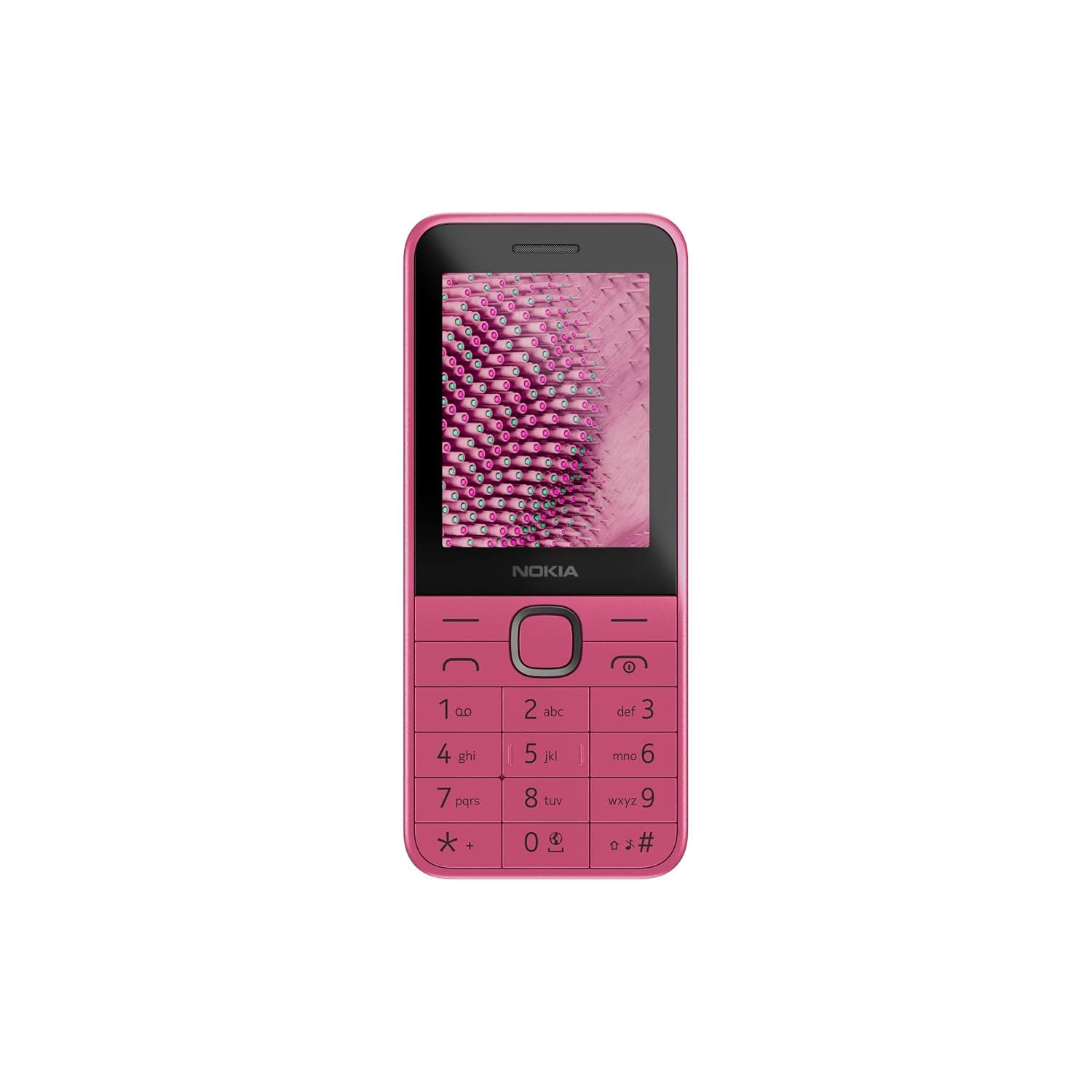 Nokia 225 (2024) DUAL-SIM 128MB ROM + 64MB RAM (GSM Only | No CDMA) Factory Unlocked 4G/LTE Cellphone (Pink) - International Version