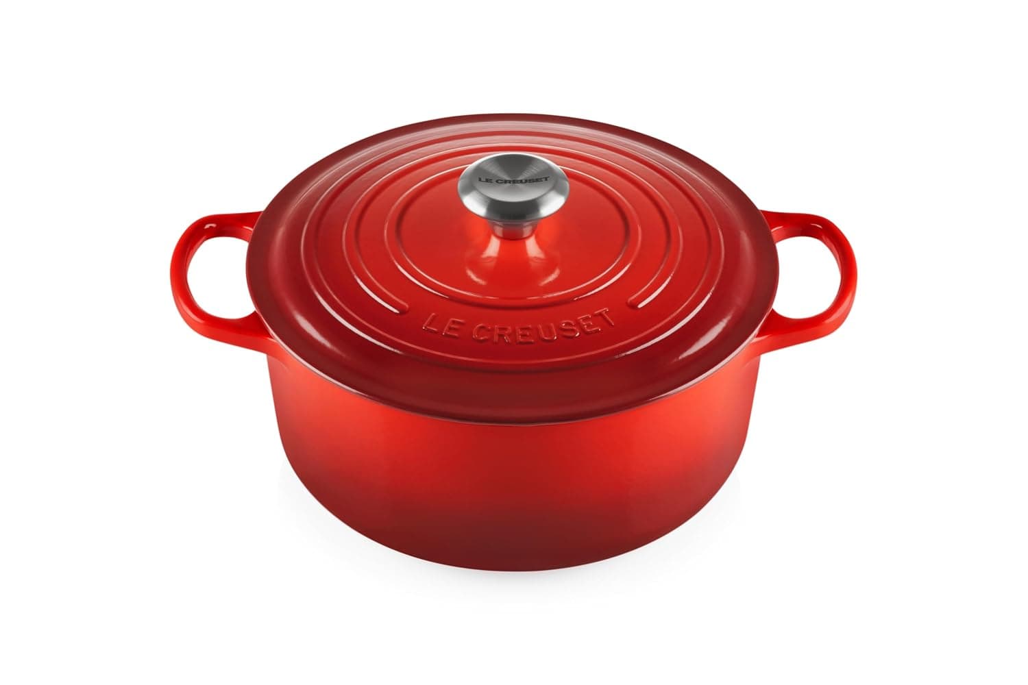 Le Creuset Enameled Cast Iron Signature Round Dutch Oven, 5.5 qt., Cerise