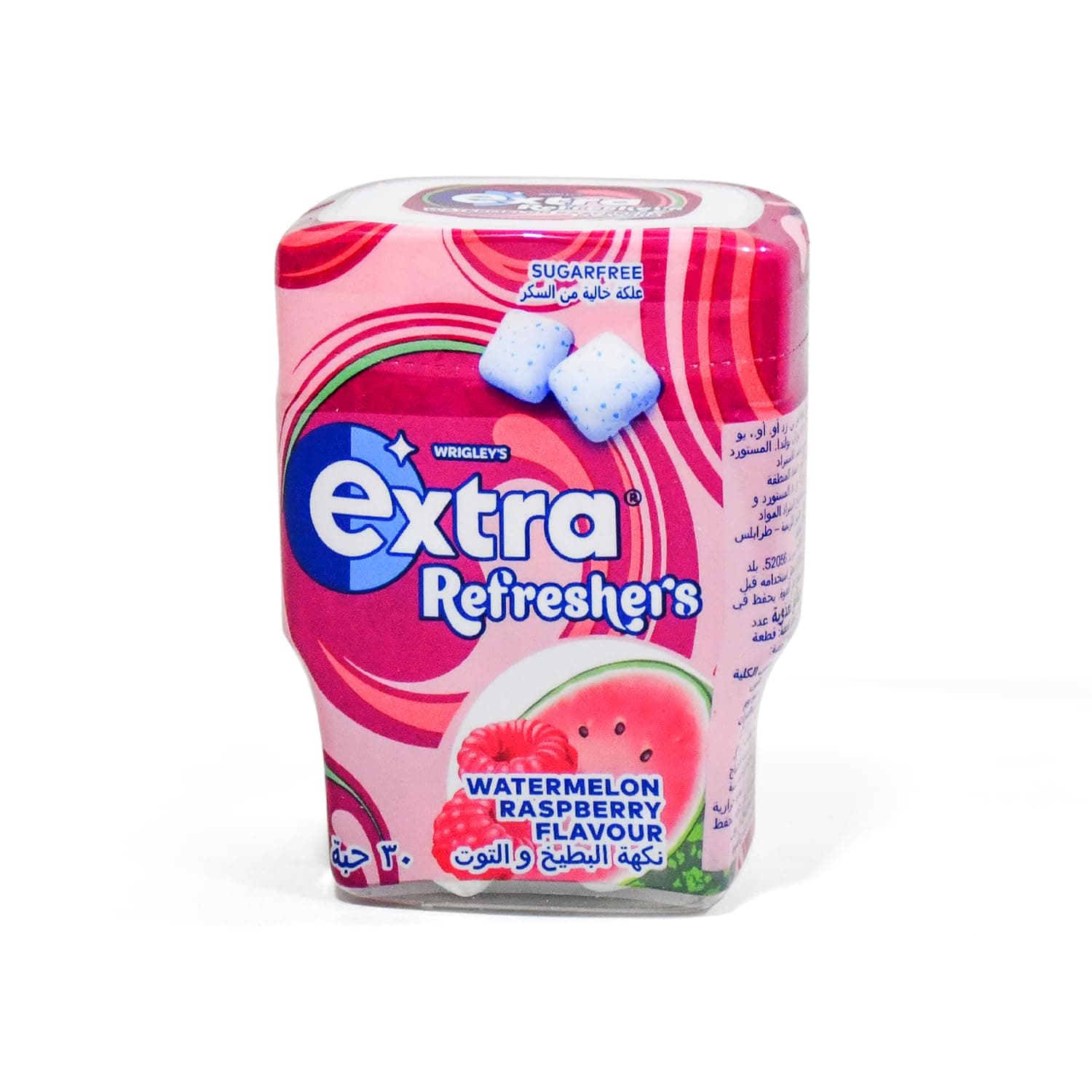 Extra Refreshers Watermelon & Raspberry Flavor Chewing Gum, 30 Pieces, 67 g