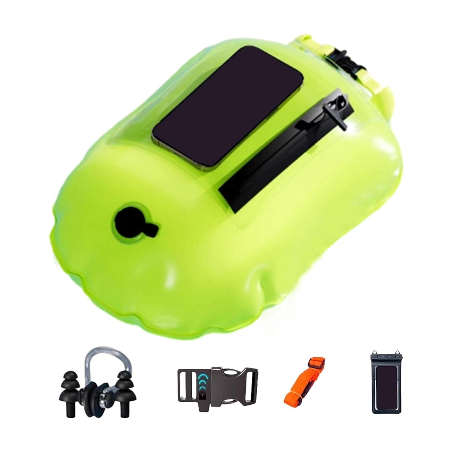 Swimming Buoy Open Water,Swimming Marine Safety Inflatable Bubble Bag - Safety Gear Inflatable Float for Pool Training Beach Outdoors Sports Boating Snorkeling Kayaking