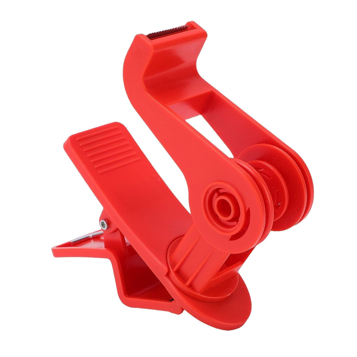 KKPLZZ Desk Adhesive Tape Dispenser, Table Clamp for ABS Adhesive Tape Dispenser for Gift Wrapping, Craft Holiday Projects (Red)
