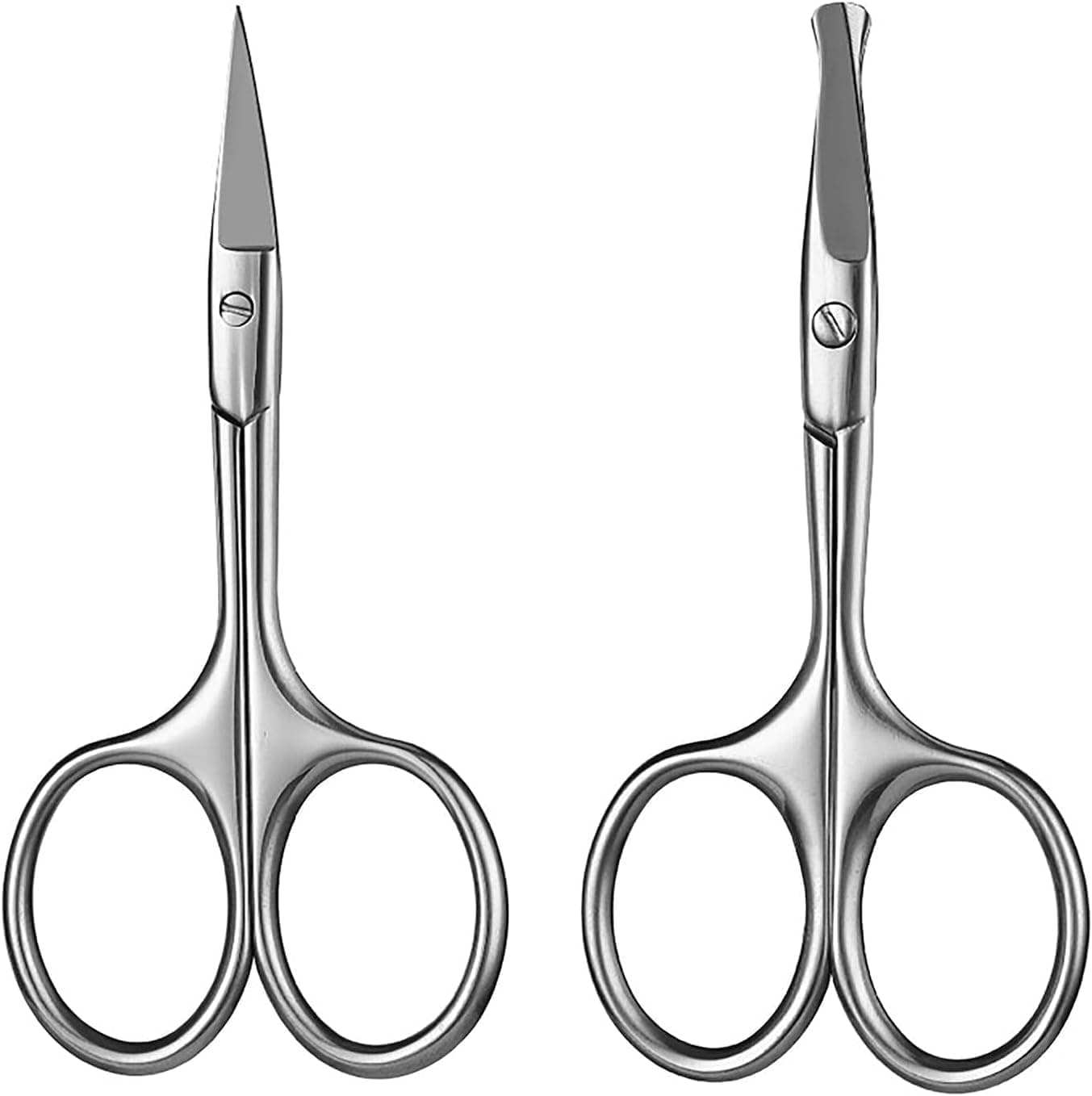 X Spring Scissors, 8 Inch Stainless Steel Heavy Duty Shears, Multi Purpose Sharp Cutting Tool for Fabric Paper Sewing, Ergonomic Comfort Grip Handles for Office Home School, Pack of 2