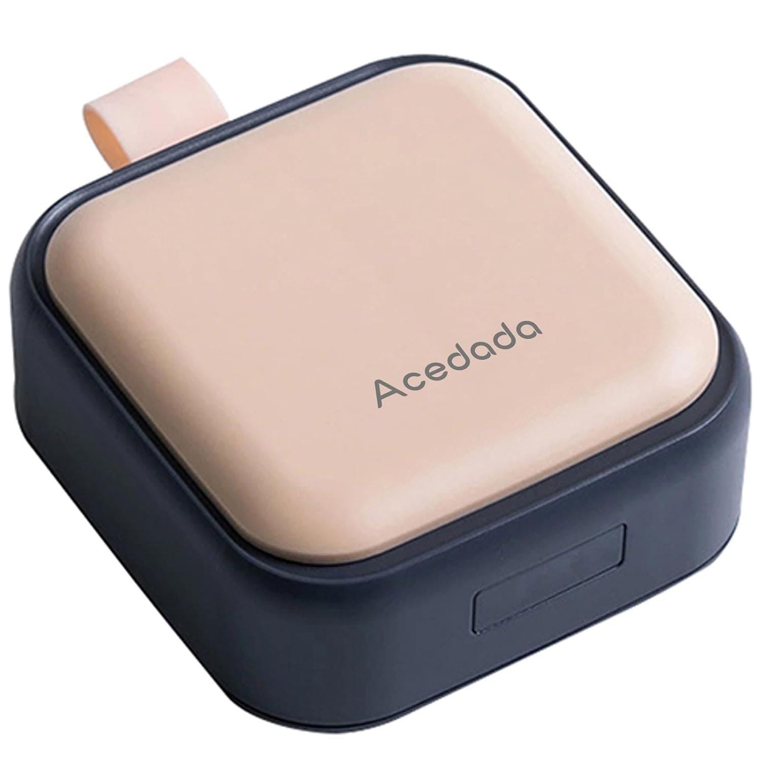 Acedada Small Pill Case, Cute Pill Box - Travel Daily Pill Organizer, Portable Pretty Pill Container for Purse Pocket, Compact Medicine Holder for Vitamins, Fish Oils, Supplements, Pink | Portable Pretty Pill Container for Purse Pocket, Compact Medicine Holder for Vitamins, Fish Oils, Supplements