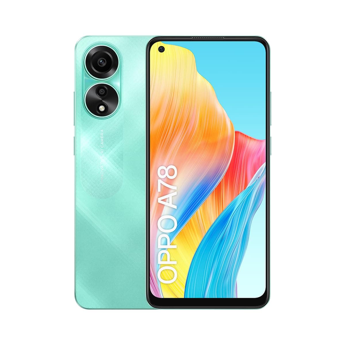 Oppo A78 Dual-SIM 128GB ROM + 8GB RAM (GSM only | No CDMA) Factory Unlocked 4G SmartPhone (Aqua Green) - International Version