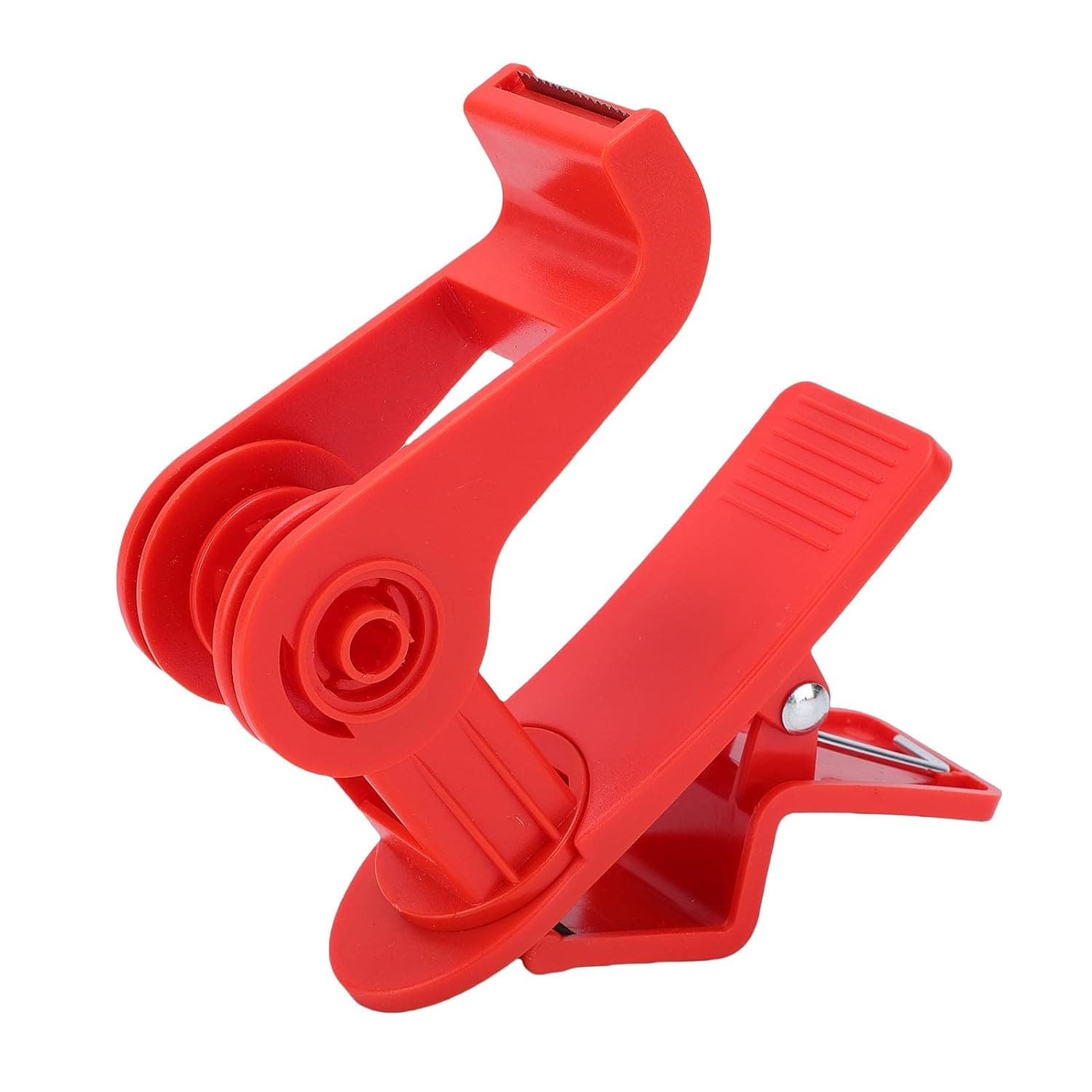 Eacam Gift Wrapping Tool Desktop Tape Dispenser ABS Clamp, Effortless Tape Operation for Crafting Enthusiasts Material (Red)