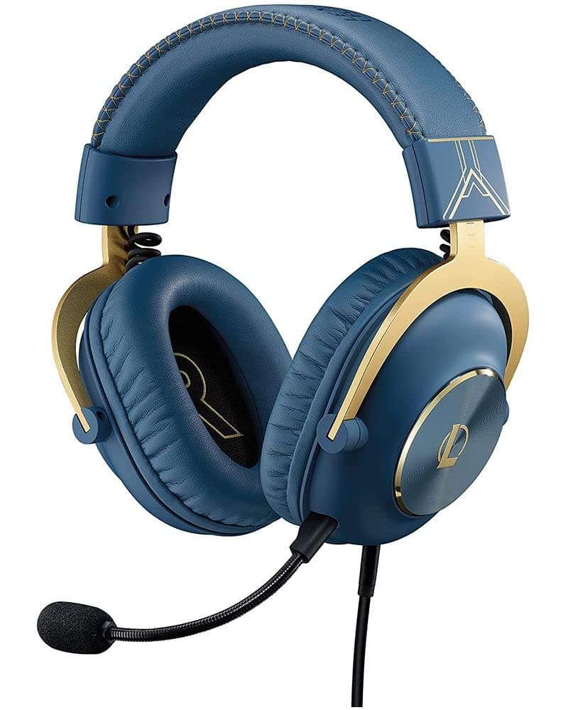Logitech G PRO X Gaming Headset - Blue VO!CE, Detachable Microphone, Comfortable Memory Foam Ear Pads, DTS Headphone 7.1 and 50 mm PRO G Drivers, Official League of Legends Edition
