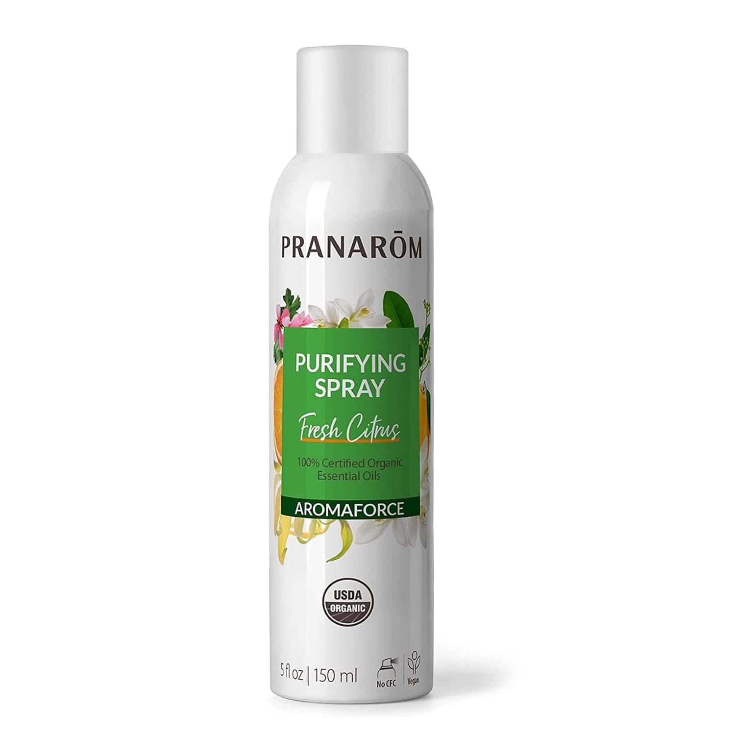 Pranarom - Aromaforce Air Purifying Spray with Organic Essential Oils, Deodorizers for Home, Essential Oil Infused with Plant Essences, Fresh Citrus Scent, Certified Organic, 150ml