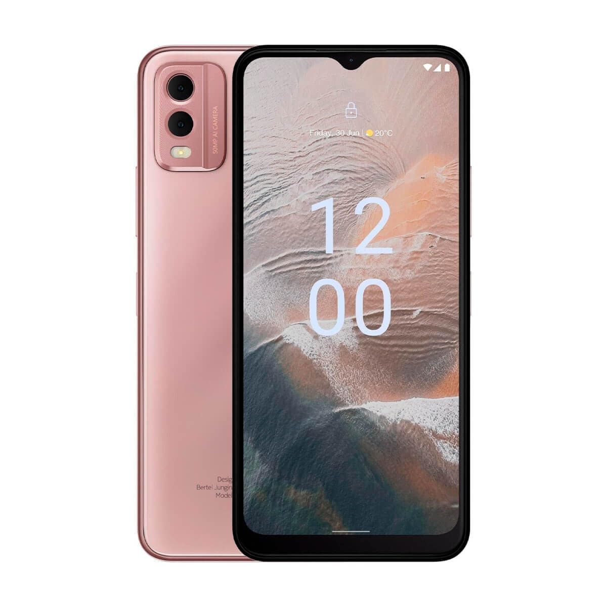 Nokia C32 Dual-SIM 64GB ROM + 3GB RAM (GSM Only | No CDMA) Factory Unlocked 4G/LTE Smartphone (Beach Pink) - International Version