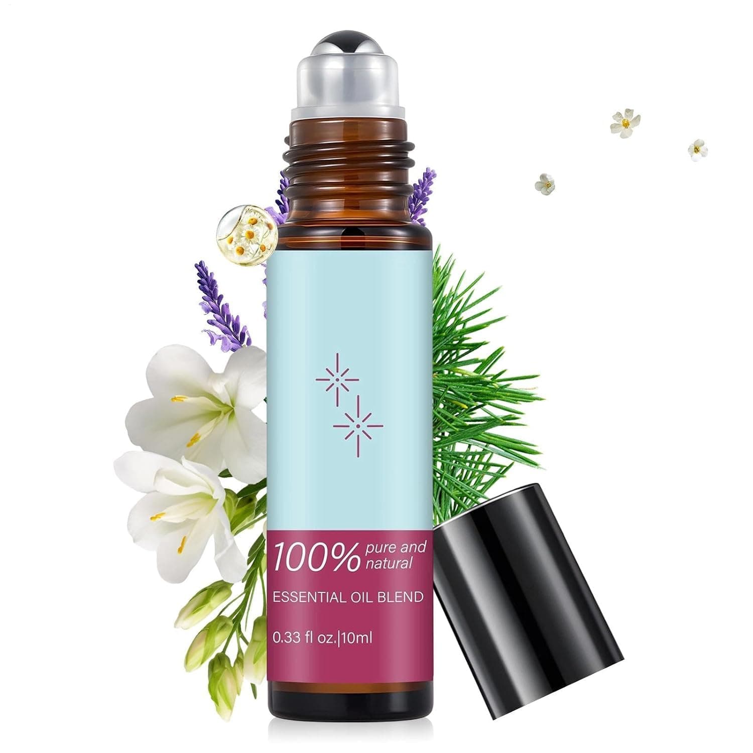 Calming Oils 10ml Roll On Soothing Calming Skin Care Supplies | Portable Aromatherapy Oils for Women Birthday Valentine's Day Mother's Day