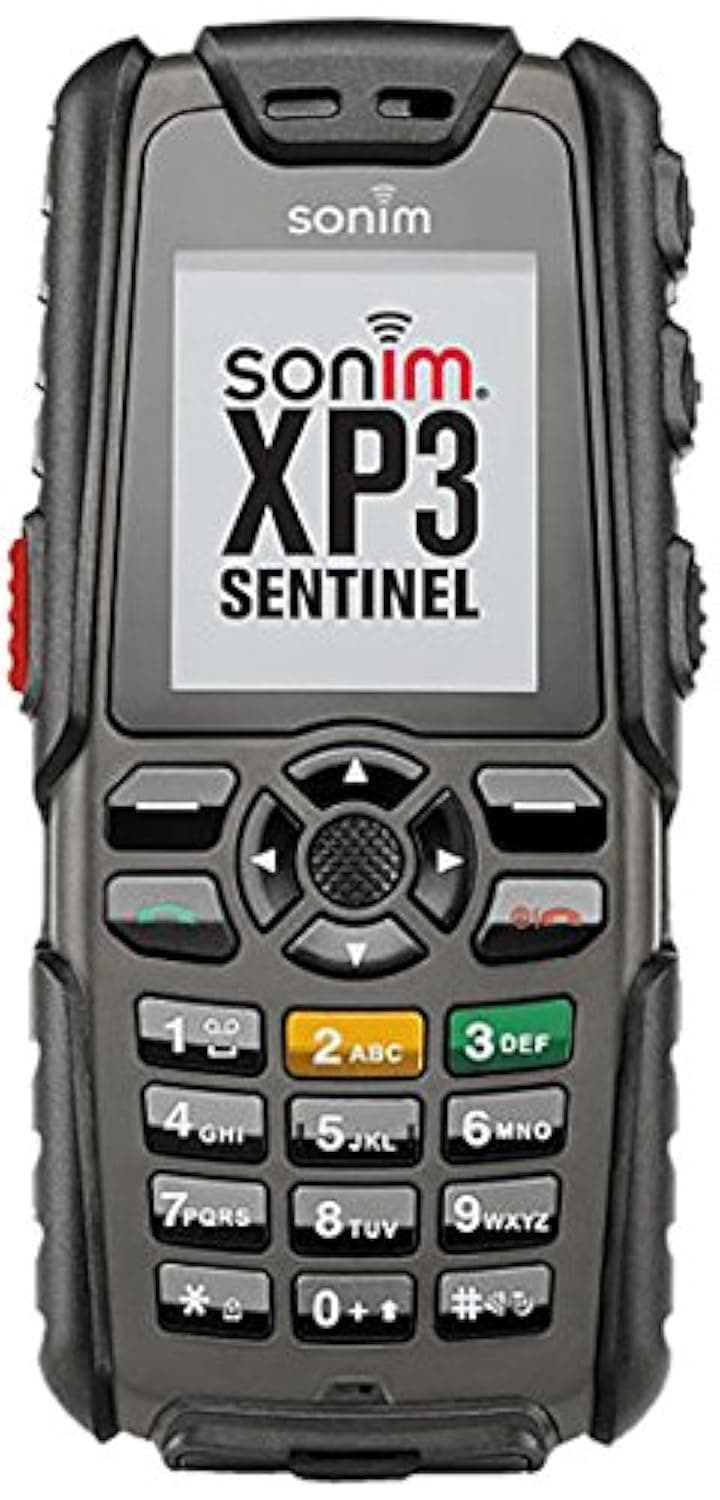 Sonim Xp3.20 Sentinel Factory Unlocked 2G Gsm International Version Cell Phone (Black)