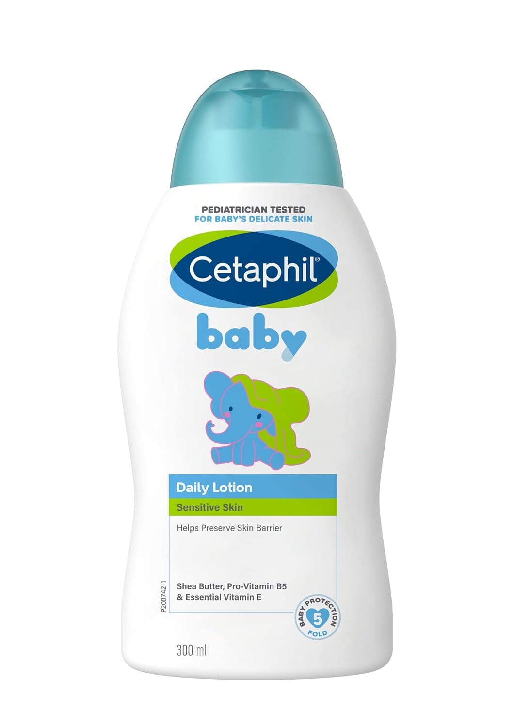 Cetaphil Baby Daily Lotion with Shea Butter, Face & Body Moisturizer, For Delicate and Sensitive Skin, Unscented, 300ml