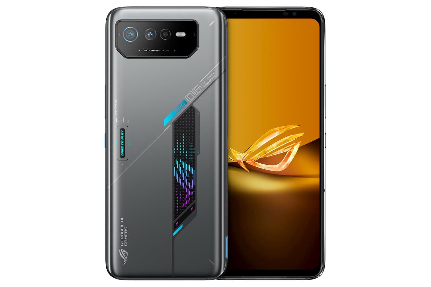 Asus ROG Phone 6D DUAL-SIM 256GB ROM + 12GB RAM (GSM | CDMA) Factory Unlocked 5G Smartphone (Space Gray) - International Version