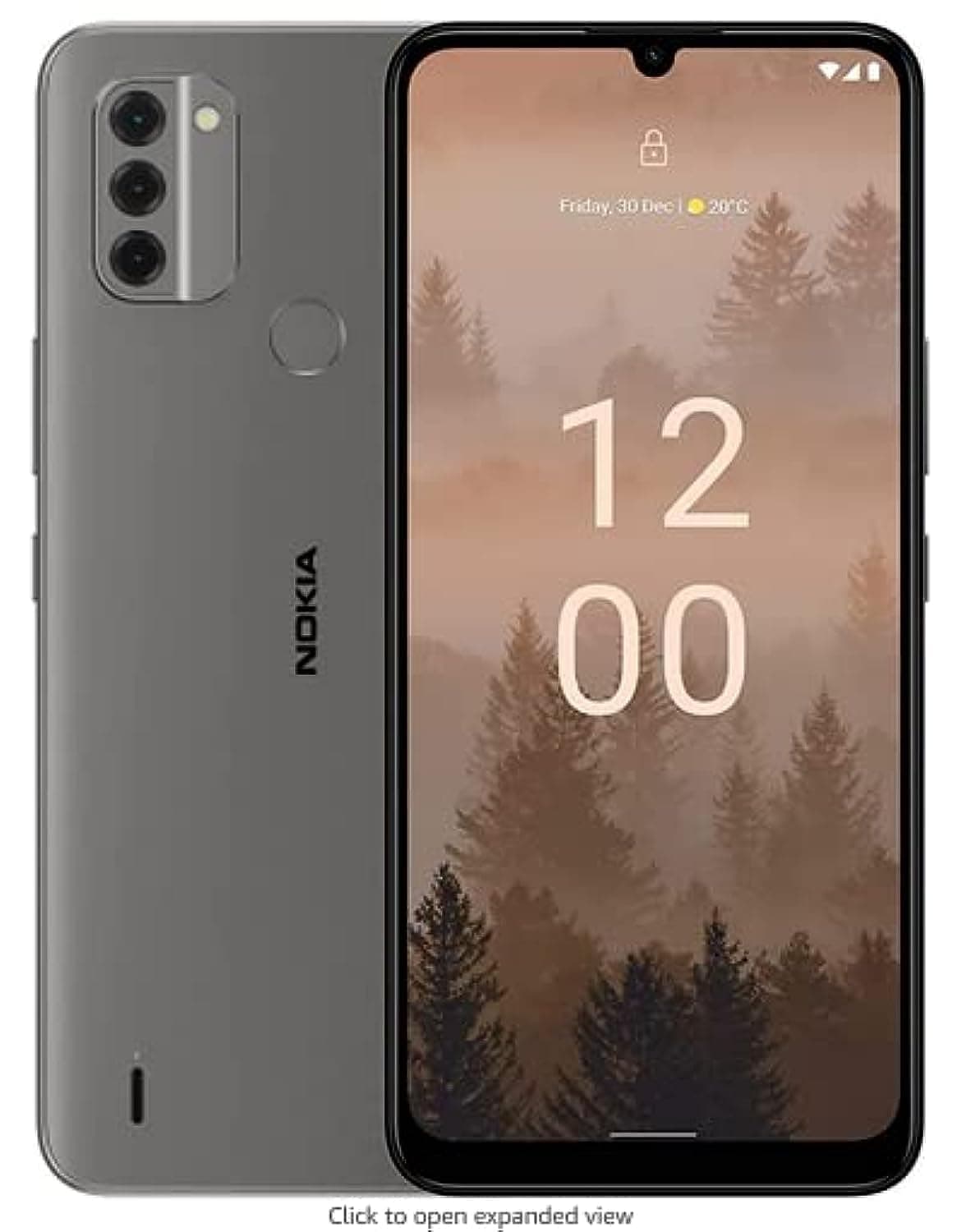 Nokia c31 4g smartphone, 6.74' hd+ display, 13+2+2 mp rear camera & led flash, 5mp front camera, 5050 mah battery, android 12, 2 years of security updates - charcoal