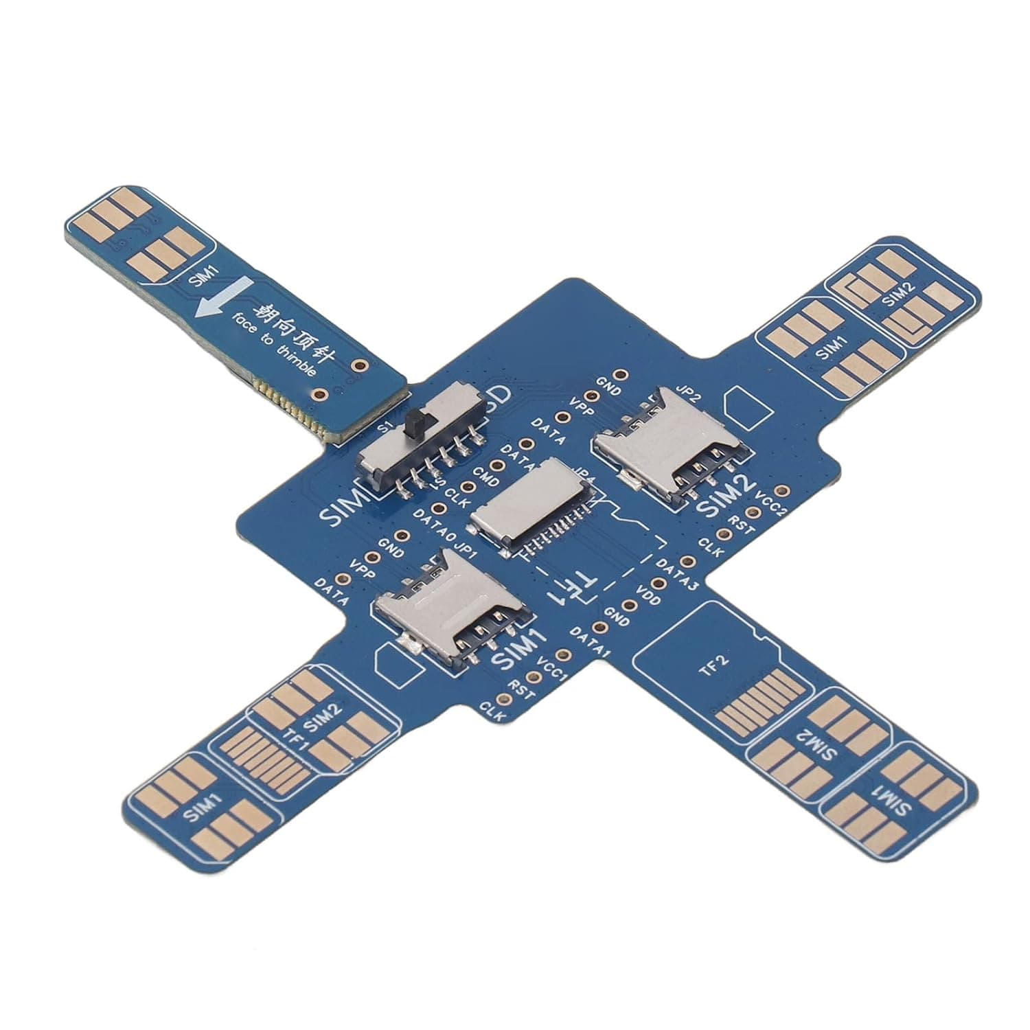 Hyuduo Smartphone Test Board, PCB Cell Phone Signal Tester Module, Universal Dual SIM Phone Test Board for Repair Maintenance, Fits for Android and for Dual SIM Series