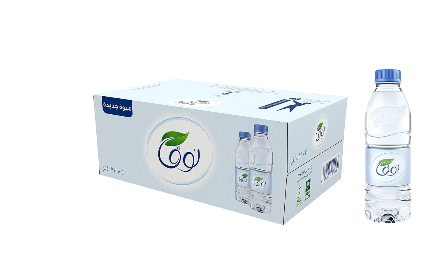 قارورة مياه نوفا للشرب، بسعة 40×330 مل