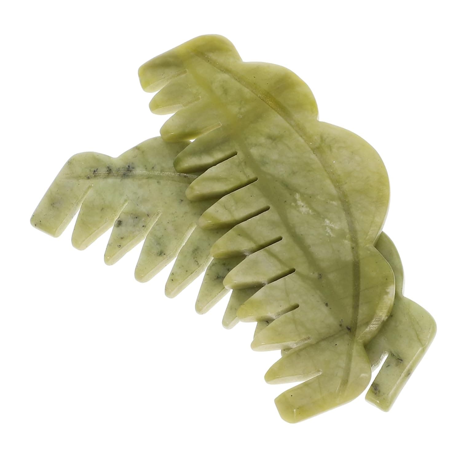 VALICLUD 2pcs Jade Massage Combs Lightweight Natural Hair Care Tools for Scalp Relaxation and Spa Portable Smooth Combs for Relief and Improved