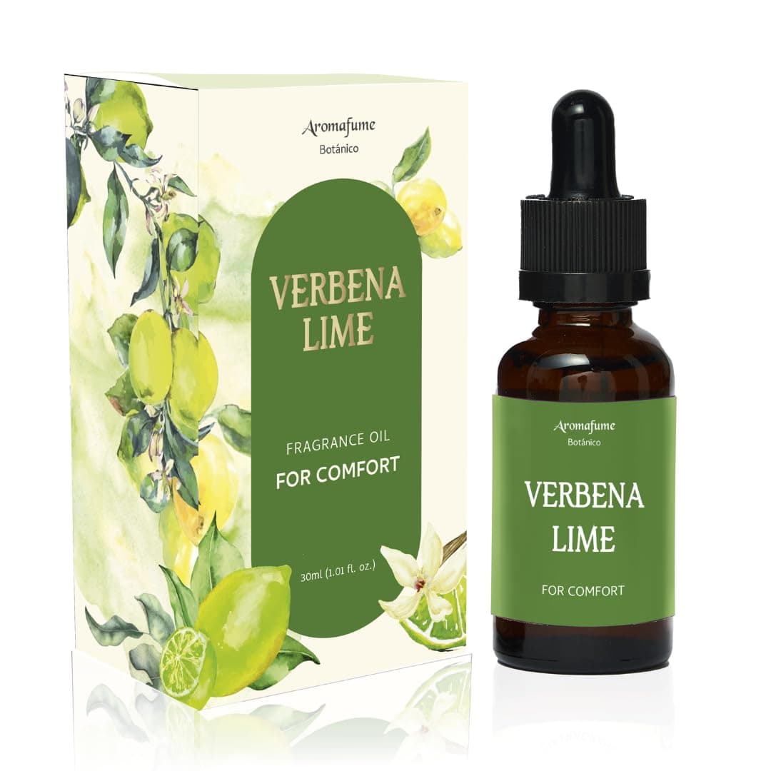 Verbena Lime Essential Oil Diffuser Blend by Aromafume | 1 x 30ml / 1 fl oz | Sweet & Citrusy Scent for Inner Peace & Positivity | Uplifting Aromatherapy Oil | Vegan & Cruelty-Free