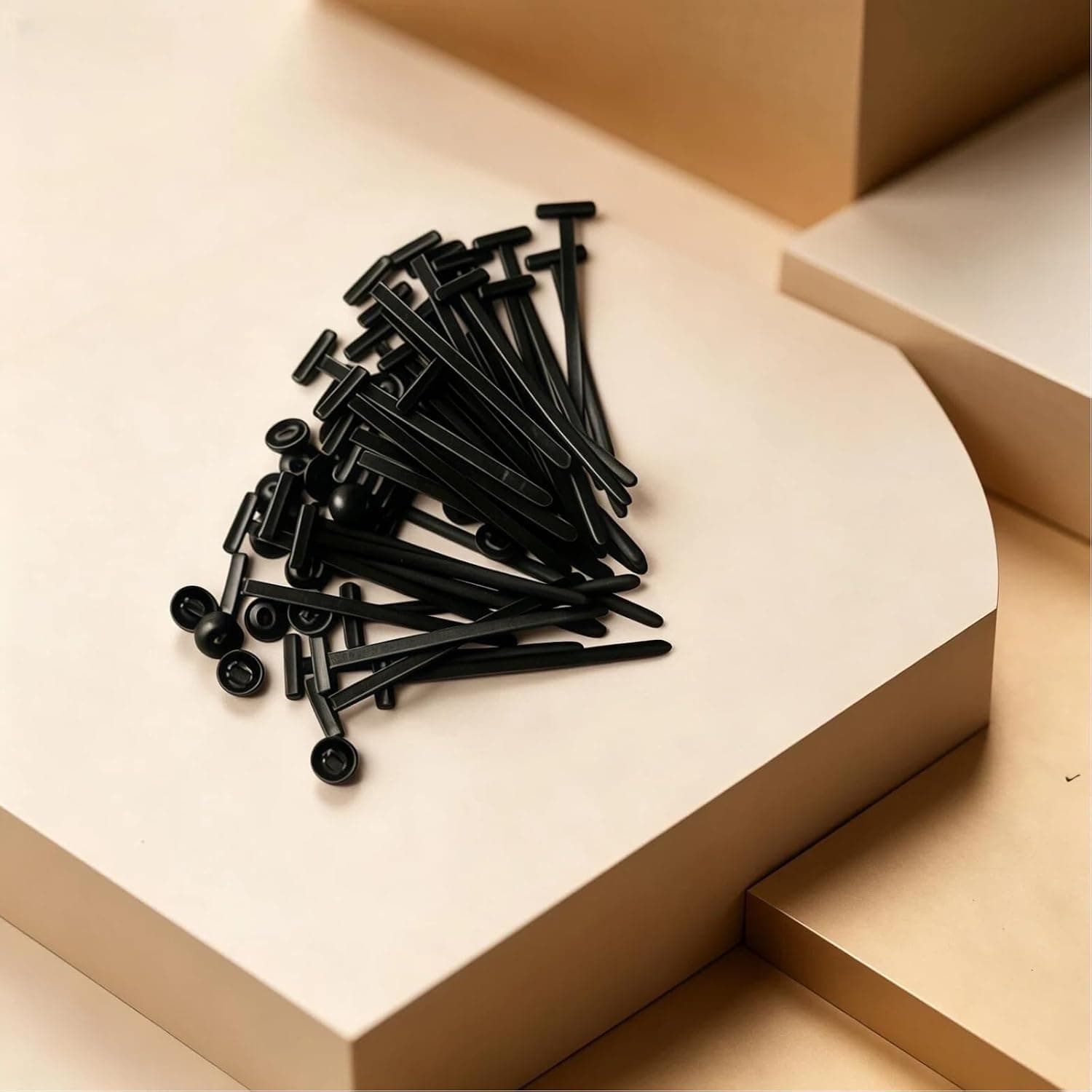 50pcs Heavy Duty Self-Locking Nylon Cable Ties Temperature Resistant, Multipurpose Plastic Cable Ties for Auto Repair, Office Outdoor Use, Includes Storage Holder