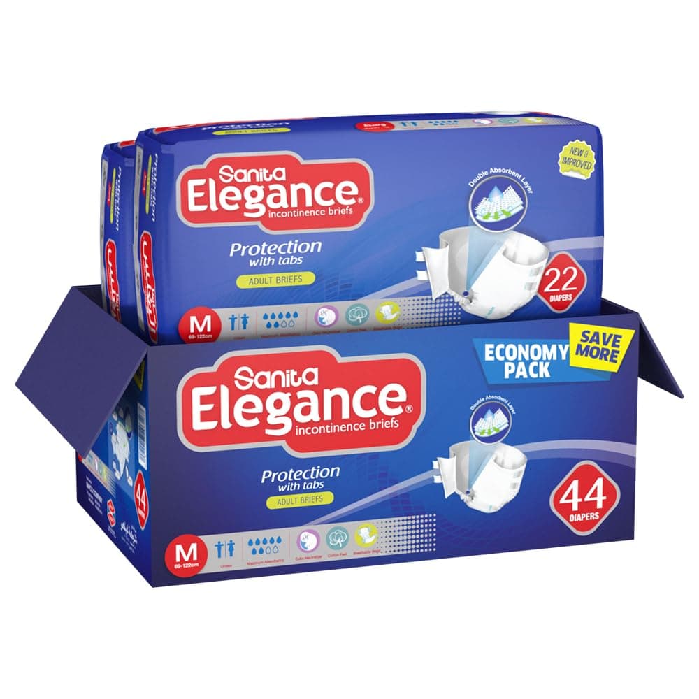 Sanita Elegance Adult Diapers Medium 88 Briefs