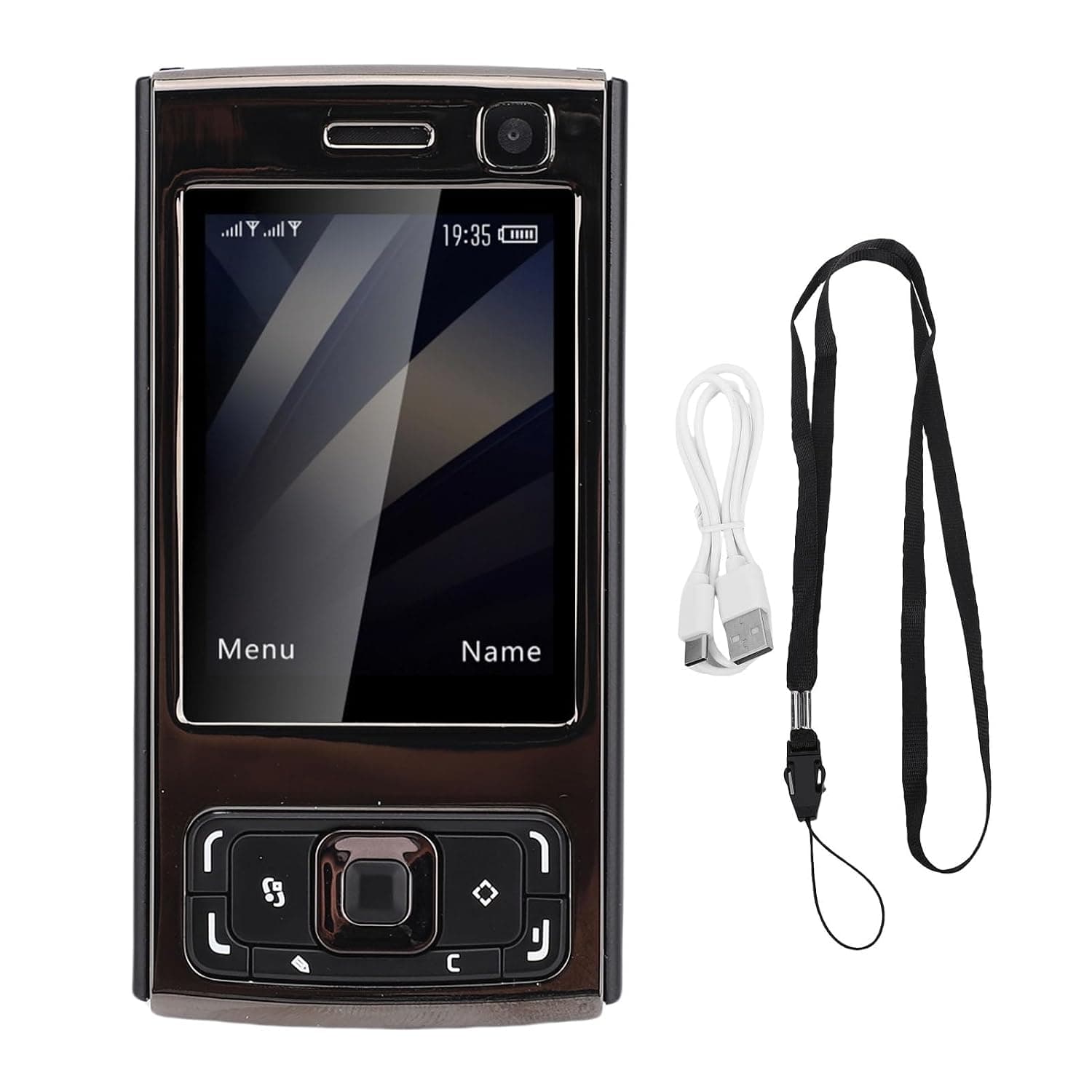 GOWENIC Unlocked Slider Phone, 2G GSM Mobile Phone 2.0 Inch Screen 1000mAh Battery Dual SIM MP3 MP4 Player with Loud Speaker and, for Easy Operation and Portability (black)