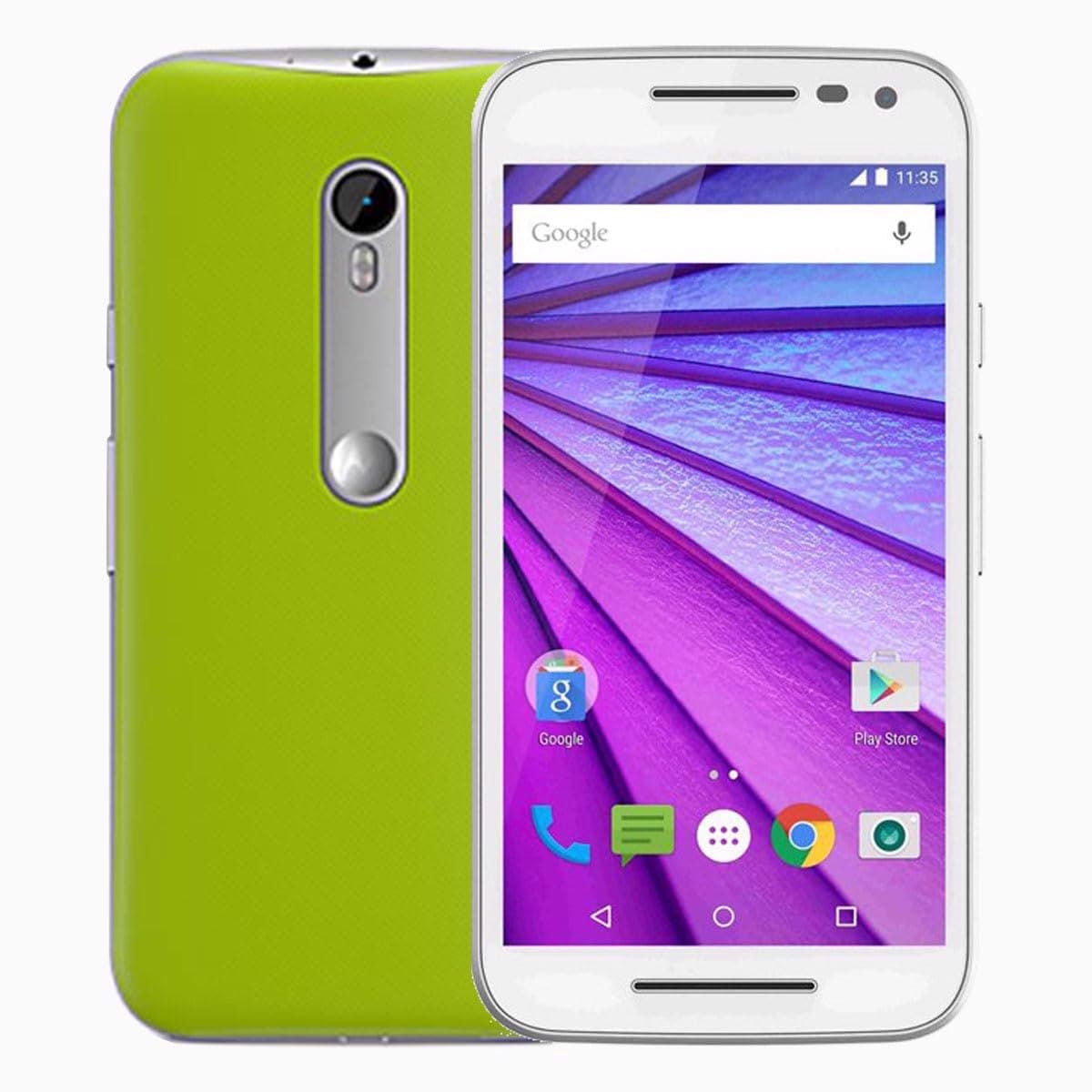 Motorola Moto G (3rd Gen.) Single-SIM 8GB ROM + 1GB RAM (GSM | CDMA) Factory Unlocked 4G/LTE Smartphone (White) - International Version