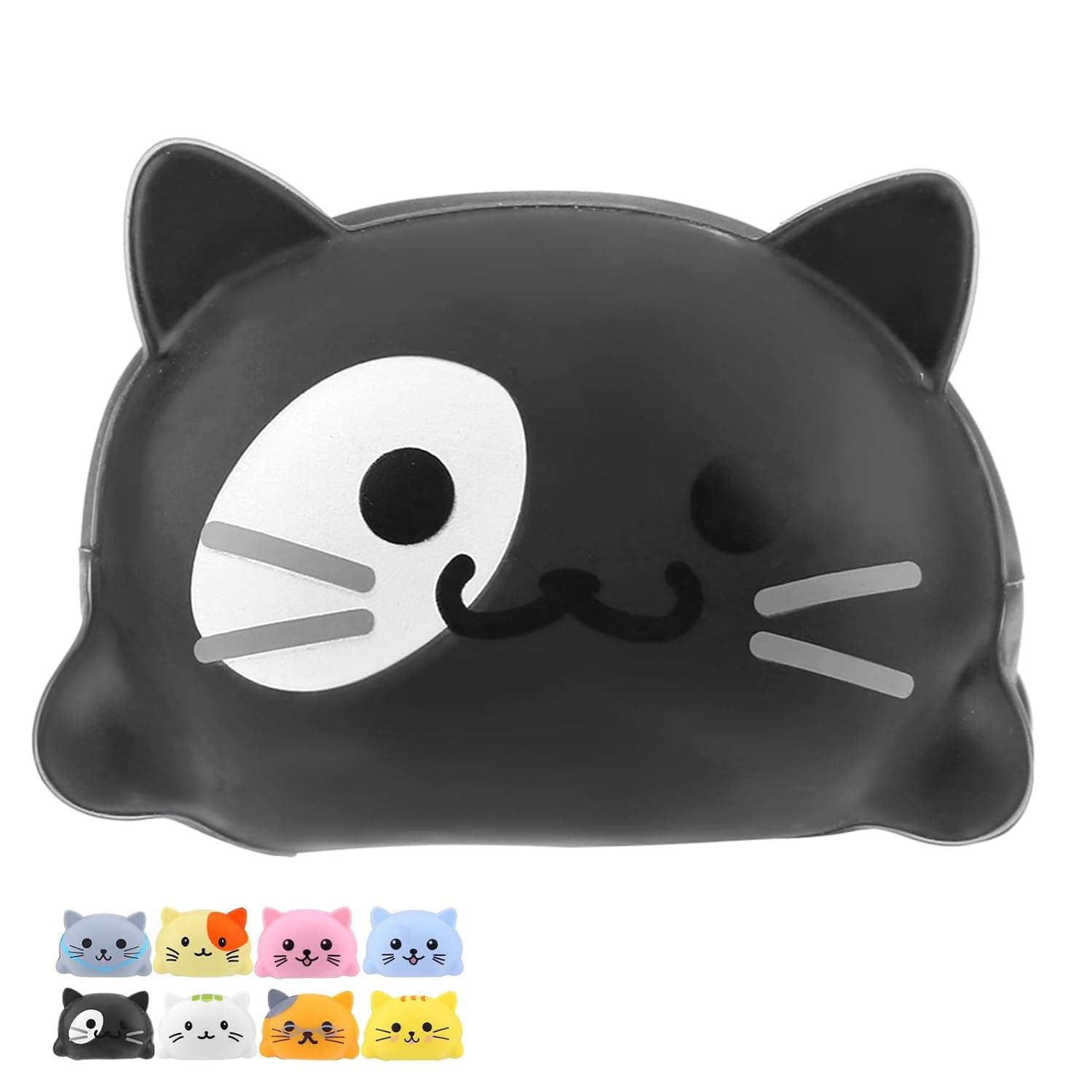 Cryfokt 8pcs Musical Toy Kittens and Puppies for Fun Learning Music Play for Kids and Adults Made of Safe Silicone 8*6*3.5cm (Cat)